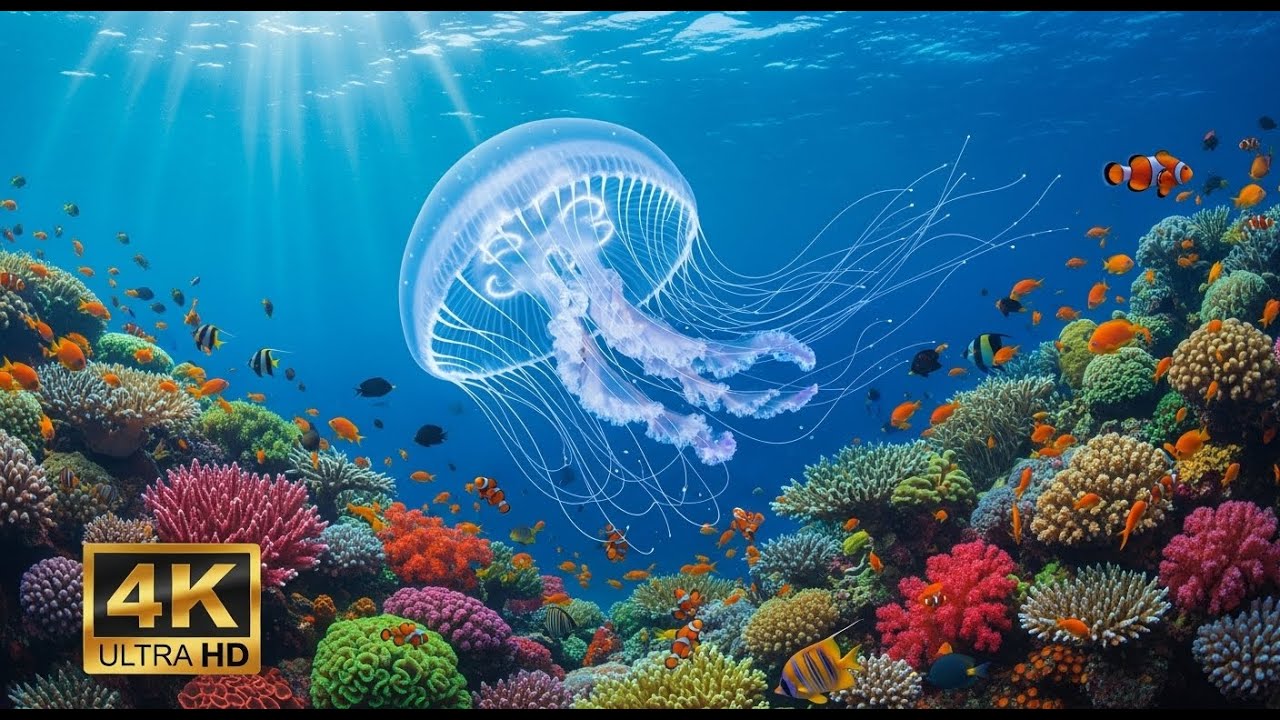 🐡 Ultra HD Aquarium View – Relaxing Fish Tank & Soft Music for Stress Relief