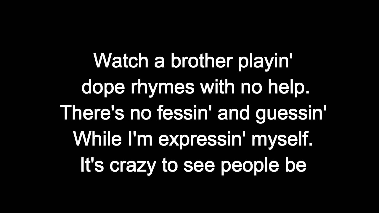 N.W.A. - Express Yourself [LYRICS]