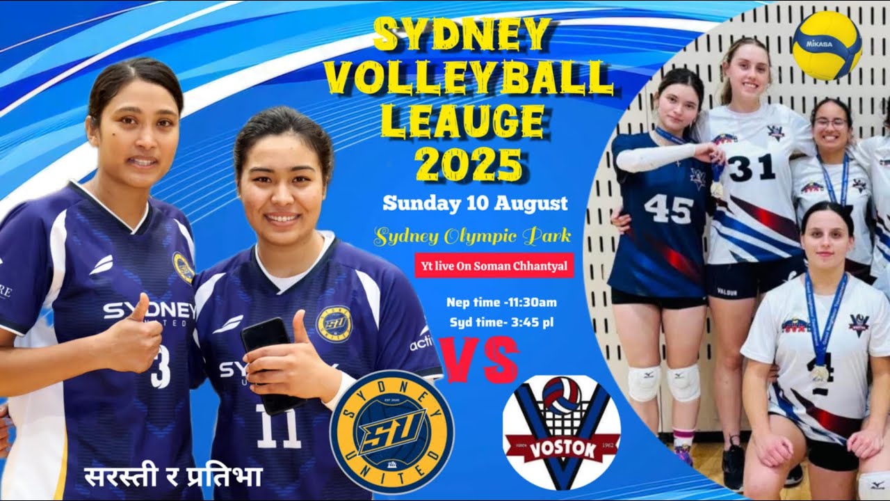 Sydney United vs Vostok  - Sydney Volleyball League 2025 - Women's Premier  Live🔴