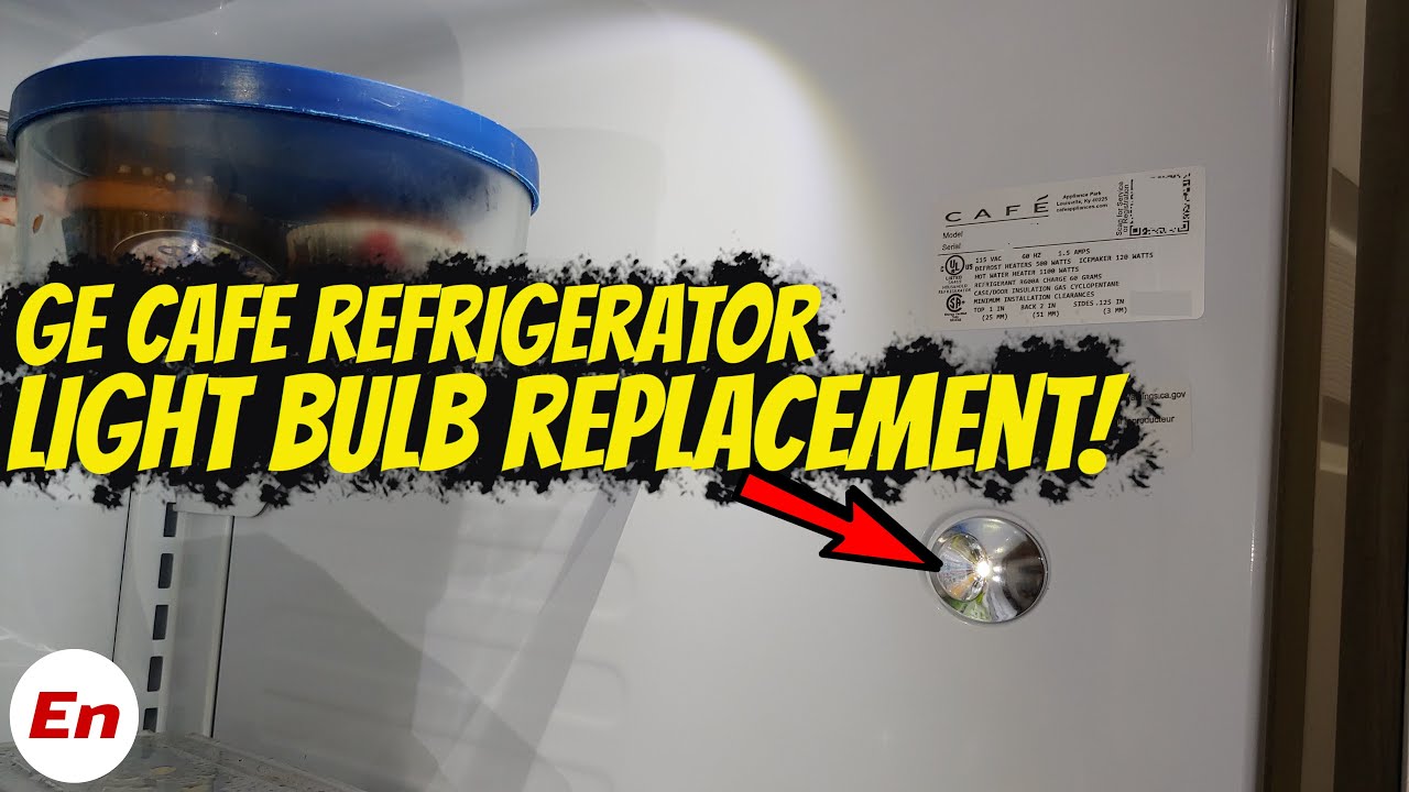 GE Cafe Refrigerator Light Bulb Replacement (Flashing Light Bulb); 2024 Tutorial!
