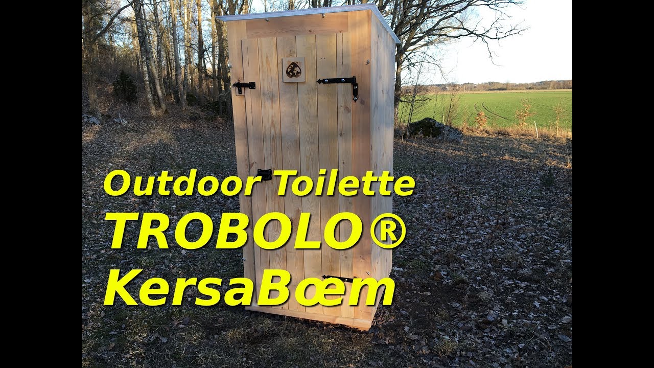 Handgefertigte Outdoor Toilette für das Blockhaus - Trobolo KersaBœm (Werbevideo)