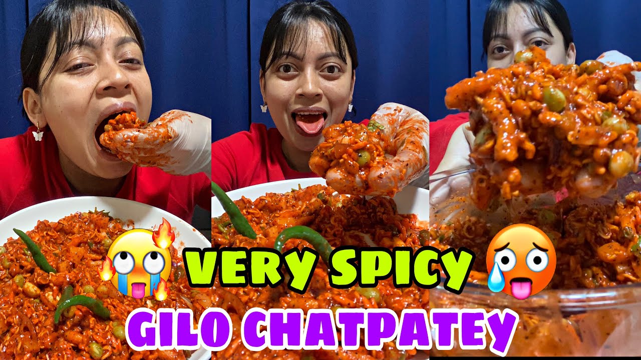 PIRO GILO CHATPATEY 🔥 🔥 🔥🥵 #sweta #mukbang #chatpatey