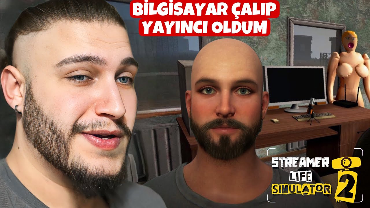 İŞTEN KOVULUP YAYINCI OLMAK ! STREAMER LIFE SIMULATOR 2 ( 1.bölüm )