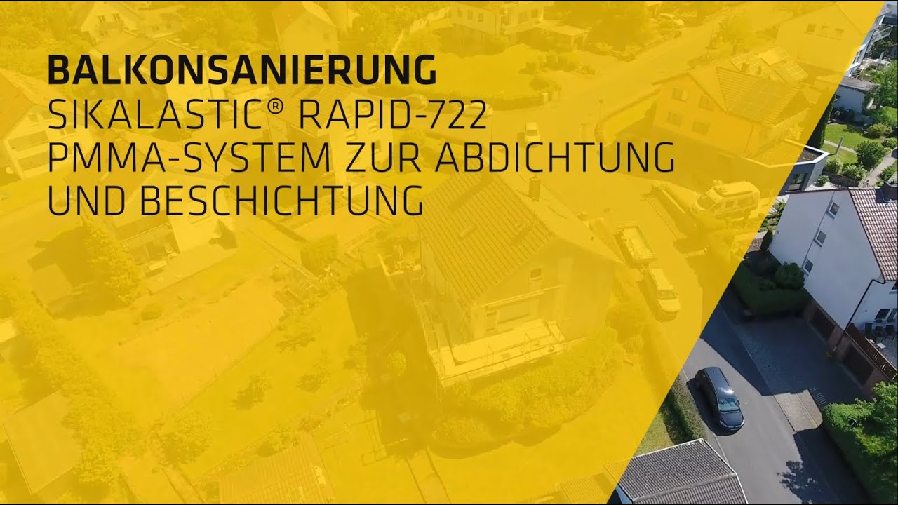 Balkonsanierung mit dem Sikalastic® Rapid-722 PMMA-System zur Abdichtung und Beschichtung