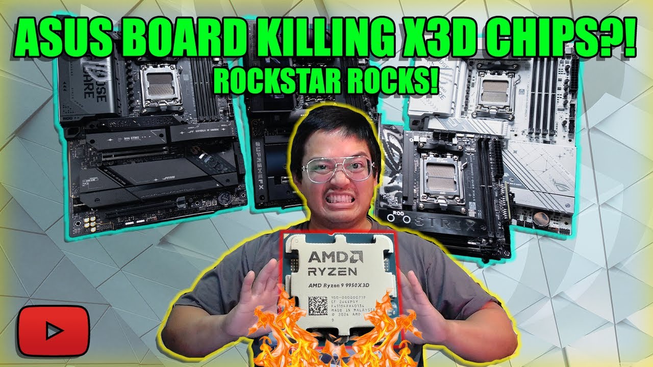 ASUS BOARDS KILLED X3D CHIPS?! Rockstar Rocks!