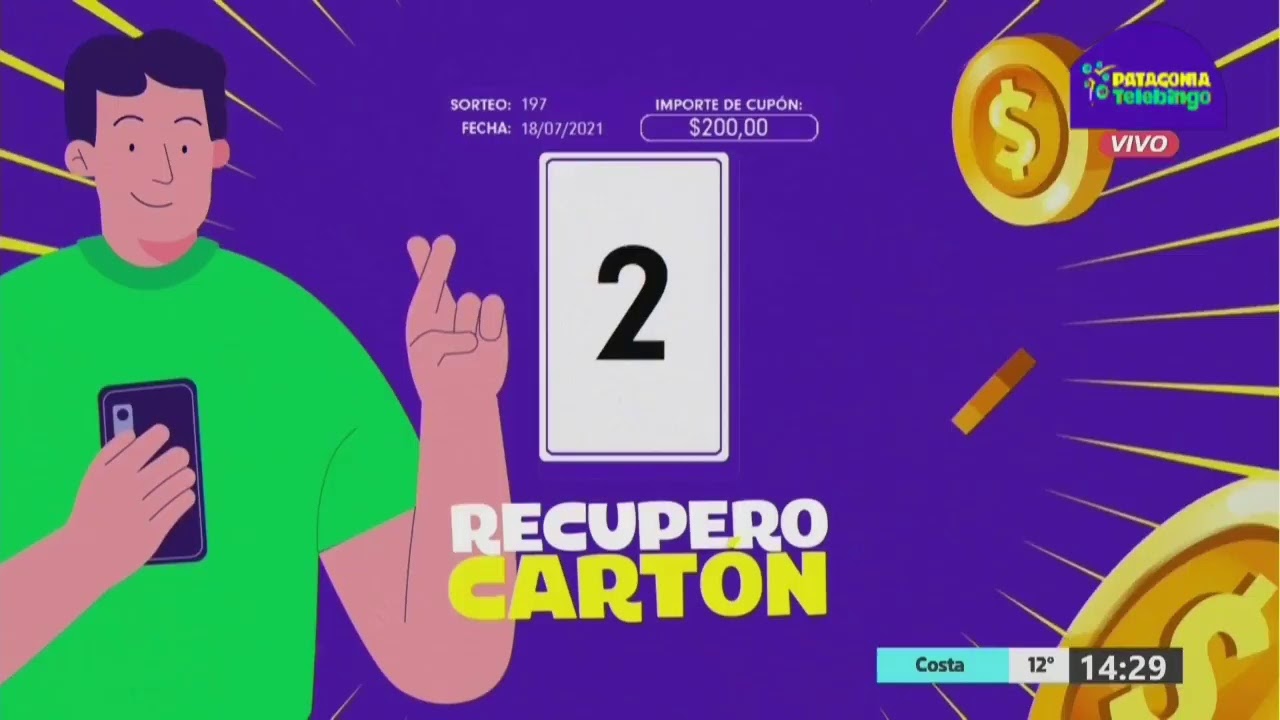 SORTEO PATAGONIA TELEBINGO Nº 197 / 18-07-21 - LOTERIA LA NEUQUINA