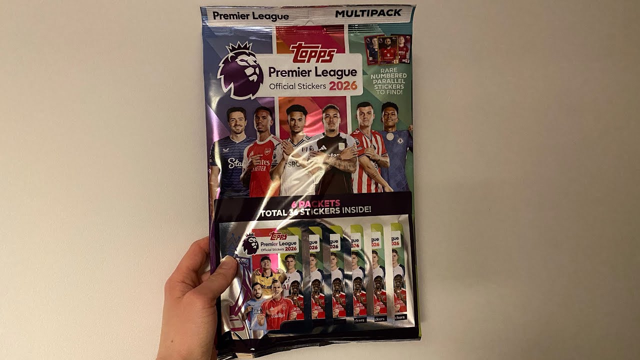 Распаковка мультипака! - Коллекция наклеек Topps Premier League 2026! ⚽️