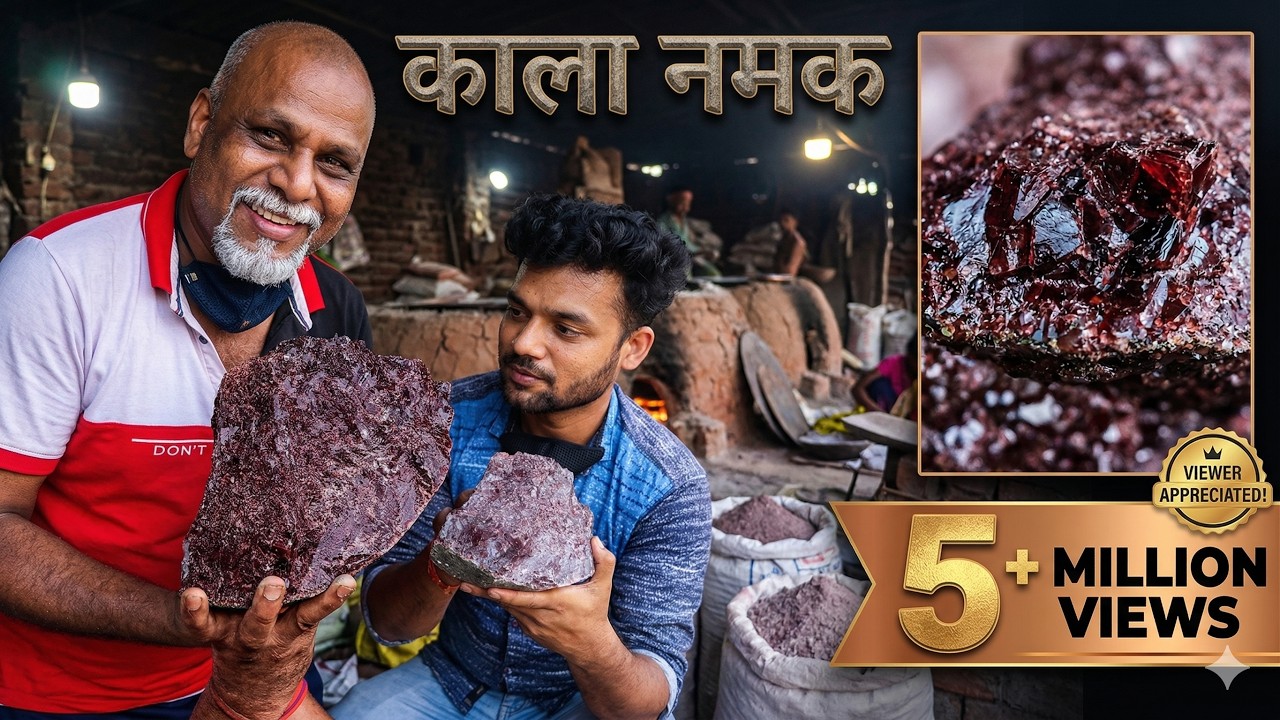 Kala Namak Black salt is not found in the mountains, it is found like this. |Vlog 27| Ama Mia|