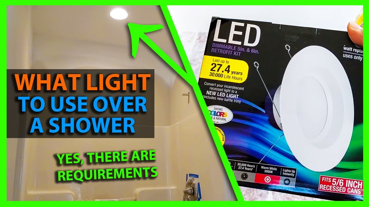 What Type of Light Fixture Can I Put Above a Tub or Shower?