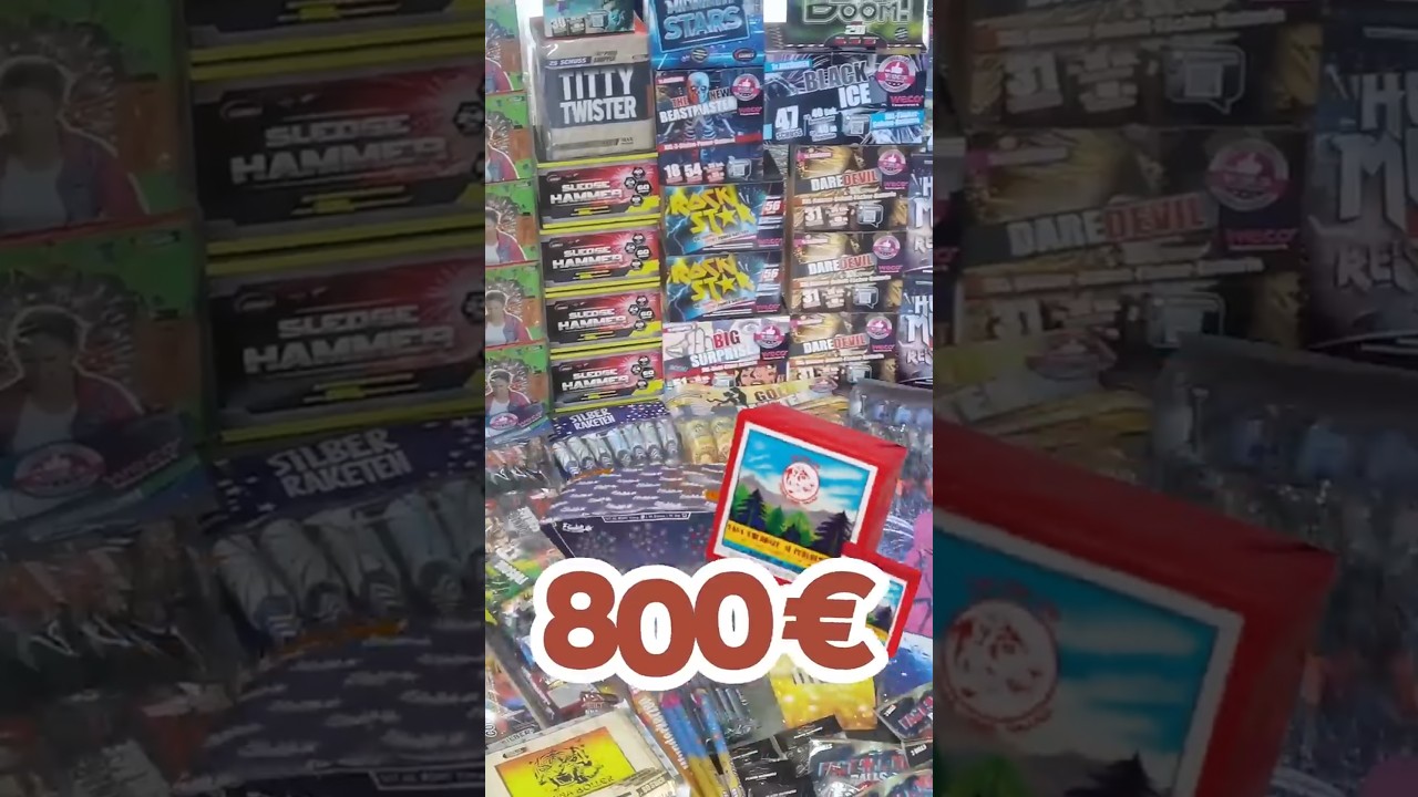 WIR haben f&uuml;r 800 Euro FEUERWERK gekauft!🔥#feuerwerk  #silvester