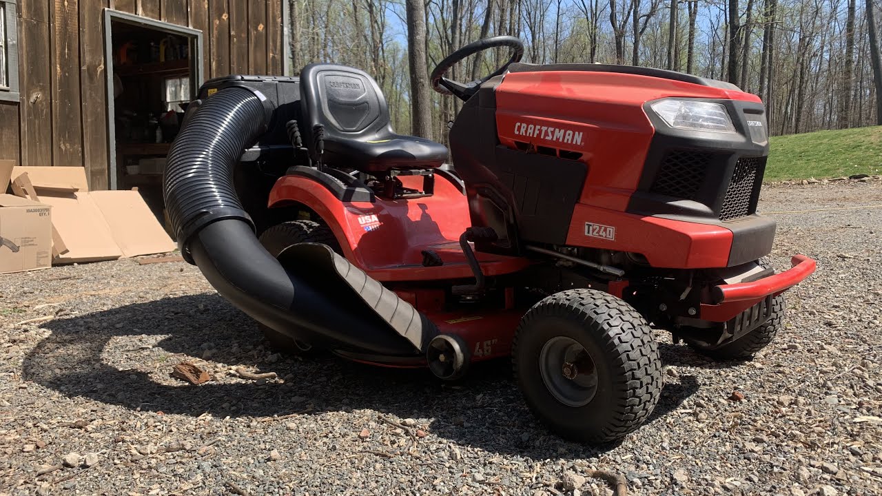 Craftsman Ride On Lawnmower Bagging Attachment Install