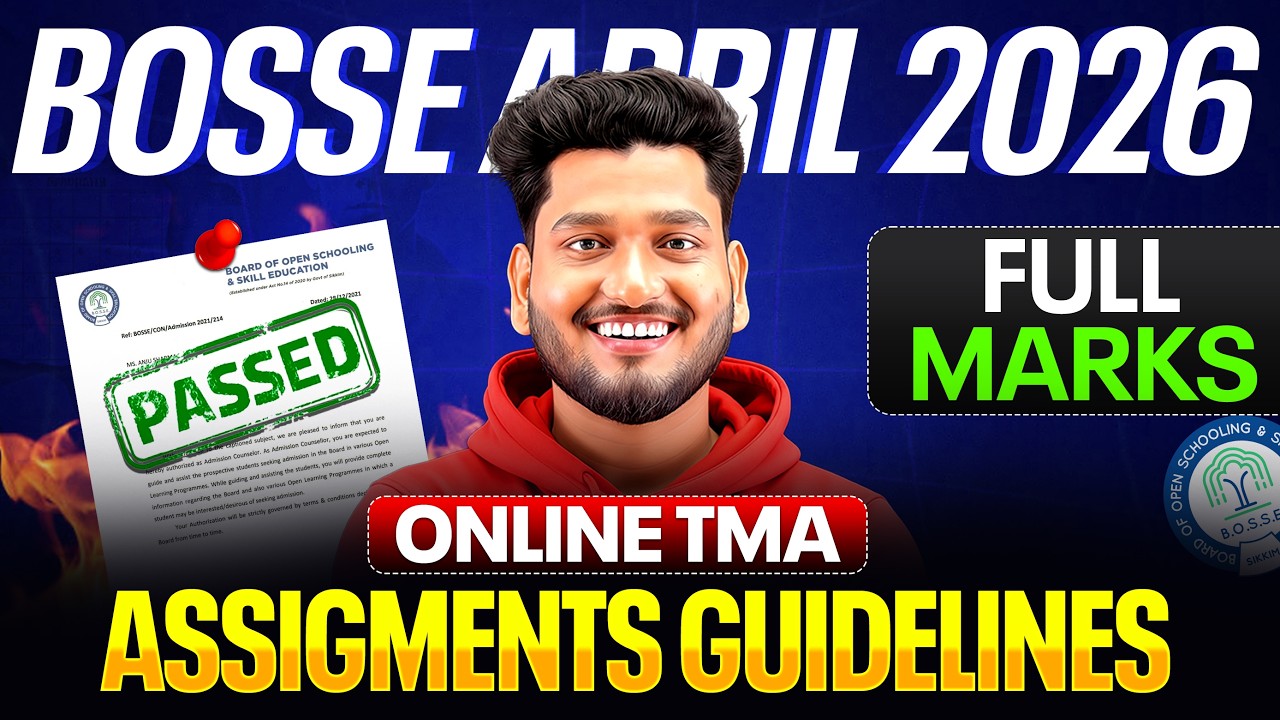 BOSSE TMA April 2026 | How to make TMA in BOSSE | What is TMA | How to Upload BOSSE Assignments