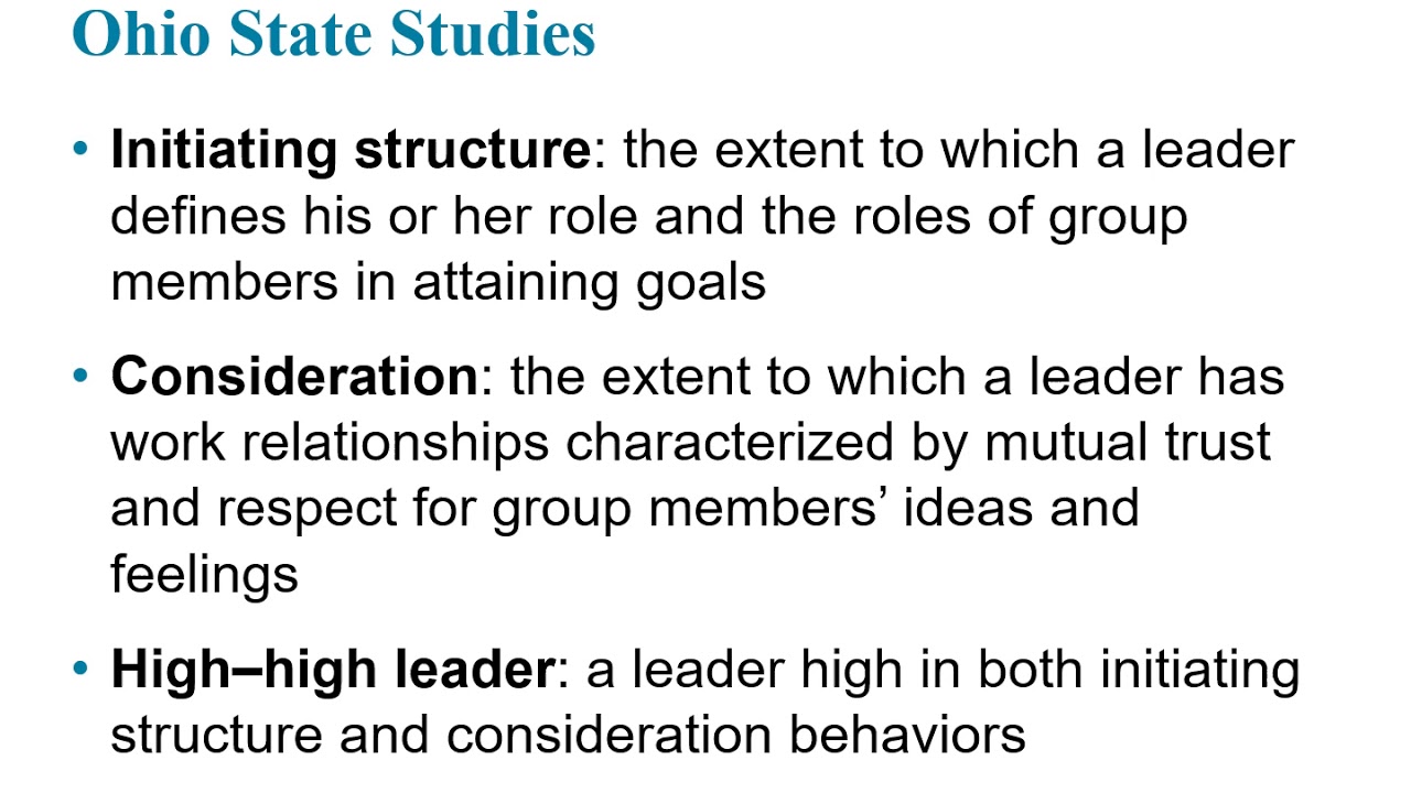 BUS 101: Ch 16  (Leadership)