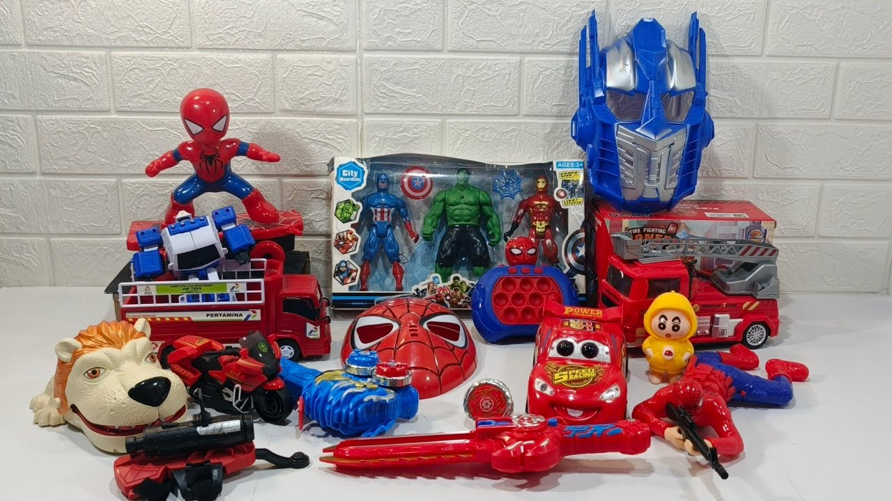 Fun toys SPIDER-MAN Rescue SUPER HERO, Robot, Cars, Collection toys, Review toys 22