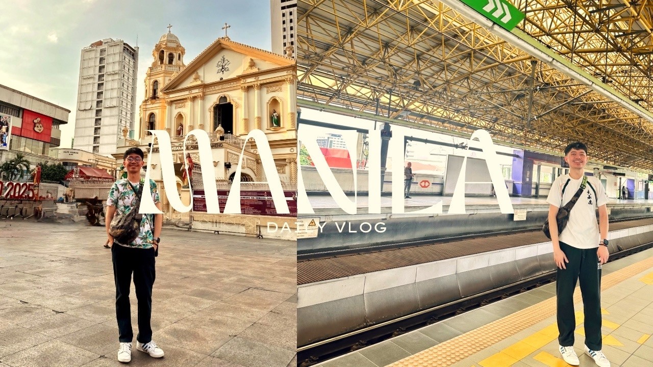 MANILA VLOG 🌆- 🌱First time riding a train, exploring the city and buying a new phone 📱 