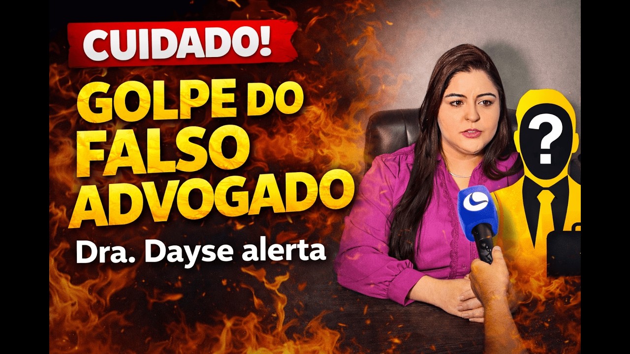 Cuidado com o GOLPE DO FALSO ADVOGADO: Dra. Dayse Carvalho alerta sobre novas táticas