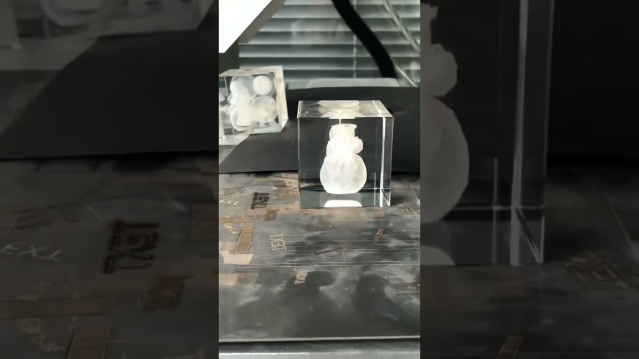 The UV Laser Glass Internal Engraving Machine uses UV laser for precision 3D in-glass engraving. 👍👍👍