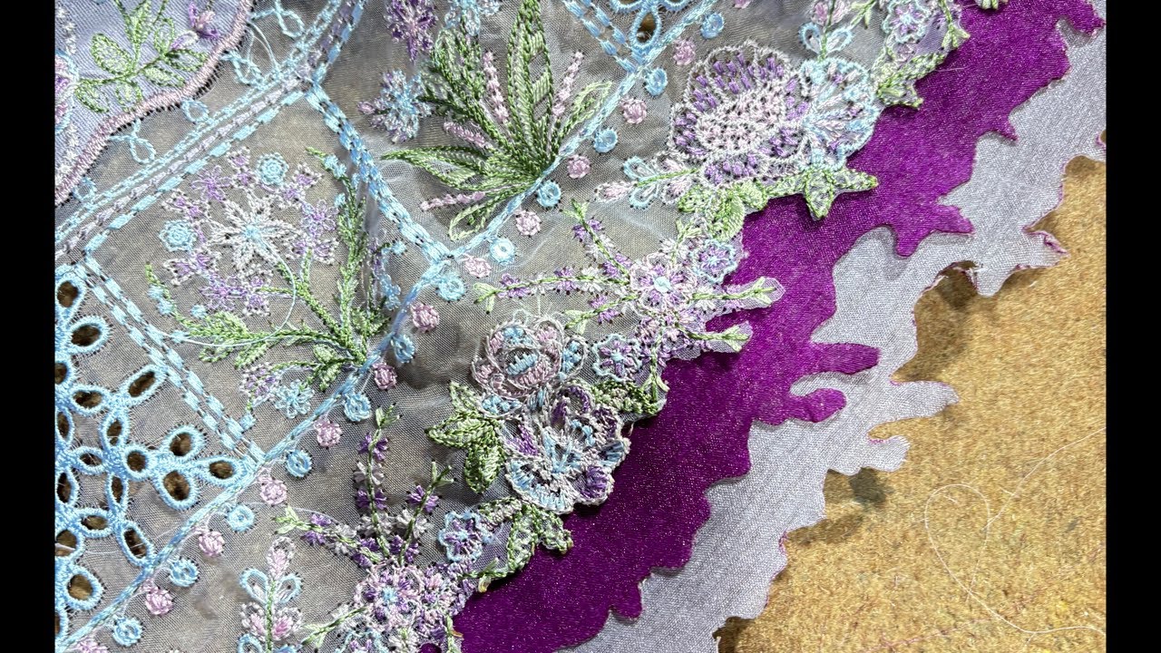 Organza Fabric Par Design Banane Ka Professional Tarika | Live Stitching Class