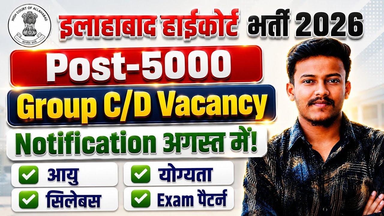 AHC Group C Vacancy 2026 AHC Group D Vacancy 2026 Allahabad High Court Group C and D Vacancy 2026