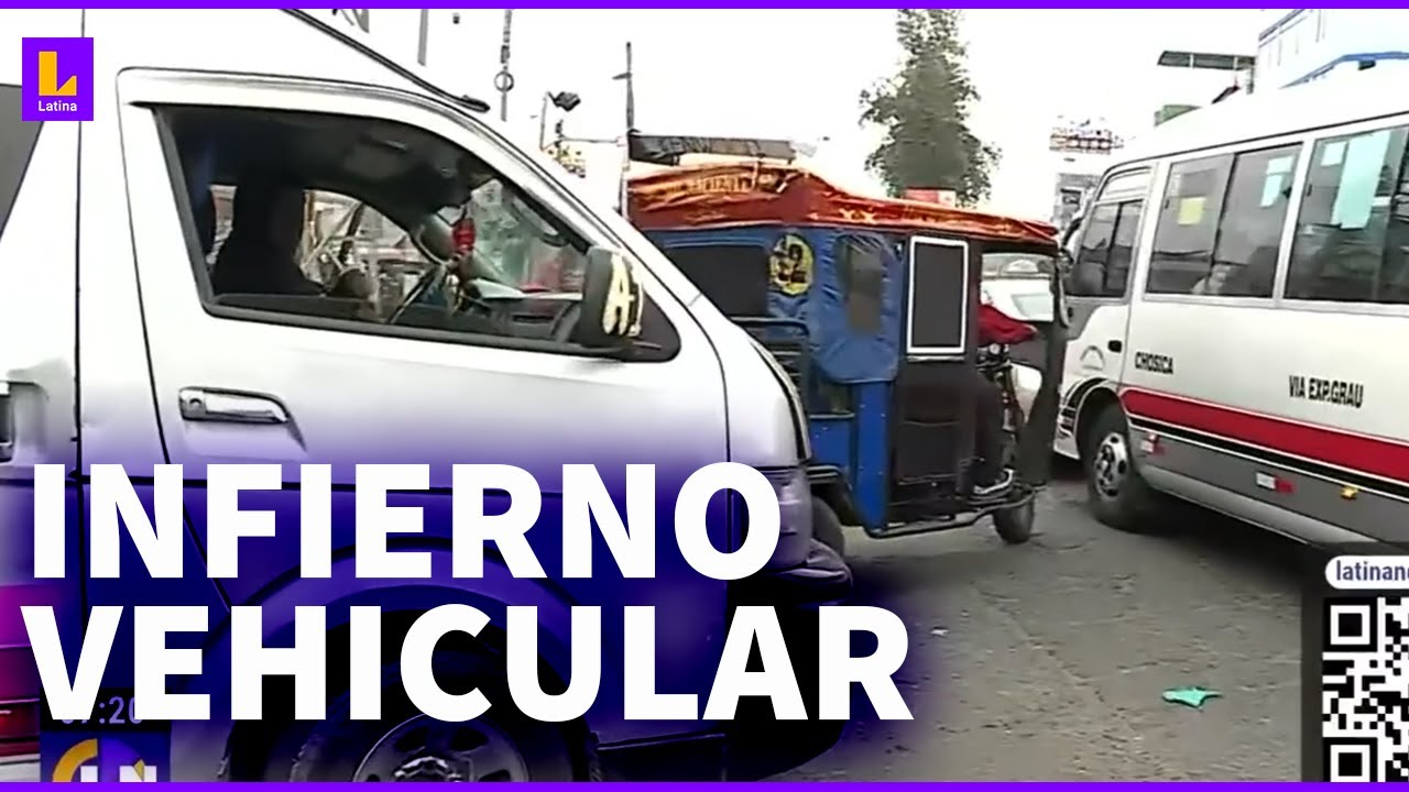 Caos y congestión vehicular en Ate: 