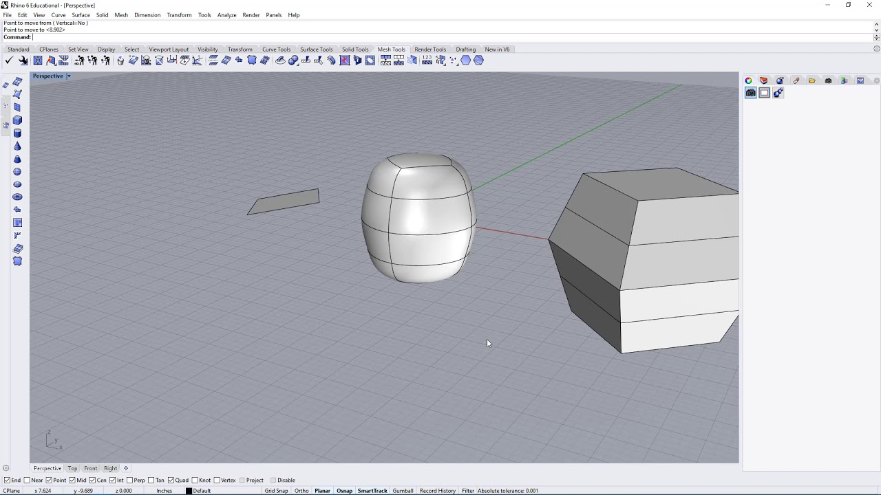 Solid Object to Mesh to Sub-D