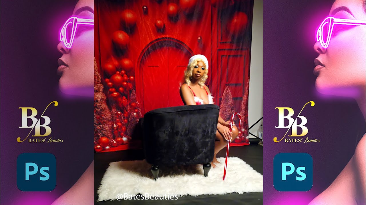 PHOTOSHOOT with Stephanie | Sexy Santa Shoot | Bates Beauties Photography