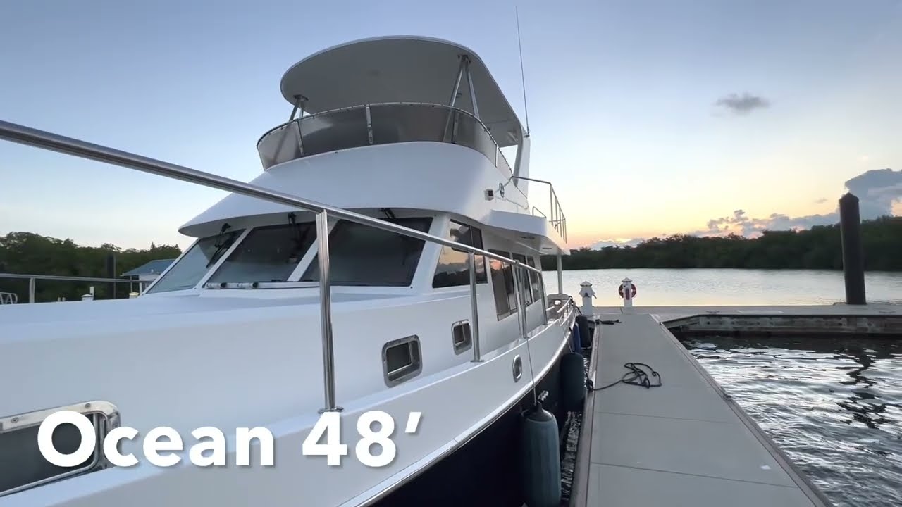 D3 Ocean Alexander 48’ Marathon Key to Key Largo very tight going into Key Largo