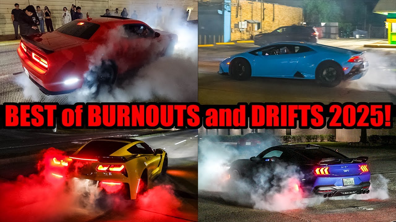 BEST BURNOUTS, DONUTS, and DRIFTS of 2025! (20 Minutes of INSANE ACTION!)