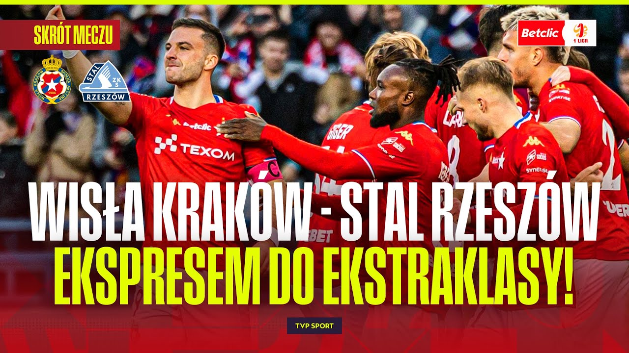 SKRÓT: WISŁA KRAKÓW - STAL RZESZÓW. CORAZ BLIŻEJ EKSTRAKLASY! KOMENTARZ: MATEUSZ BOREK