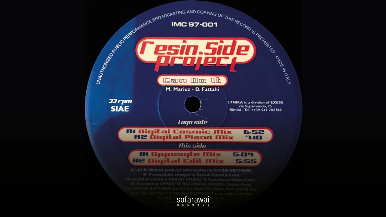 Resin Side Project - Can Do It (Digital Cosmic Mix) [IMC 97-001]