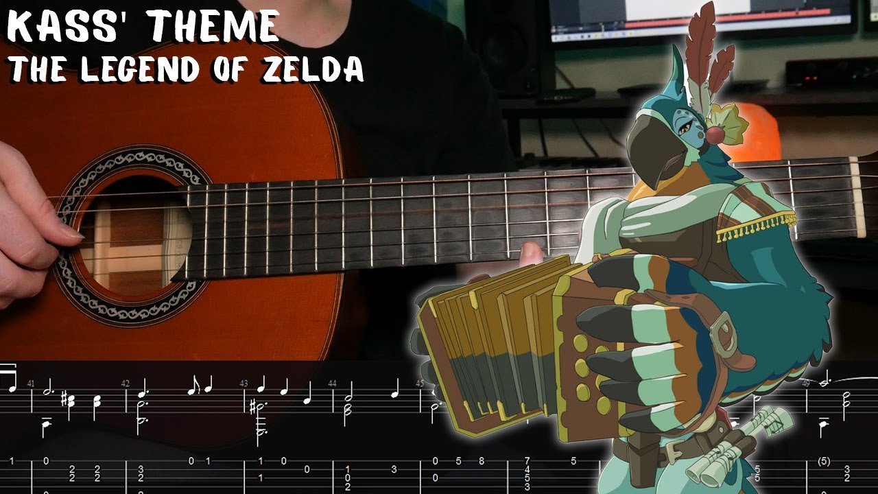 Kass' Theme - The Legend of Zelda - Fingerstyle Guitar Tutorial + TAB