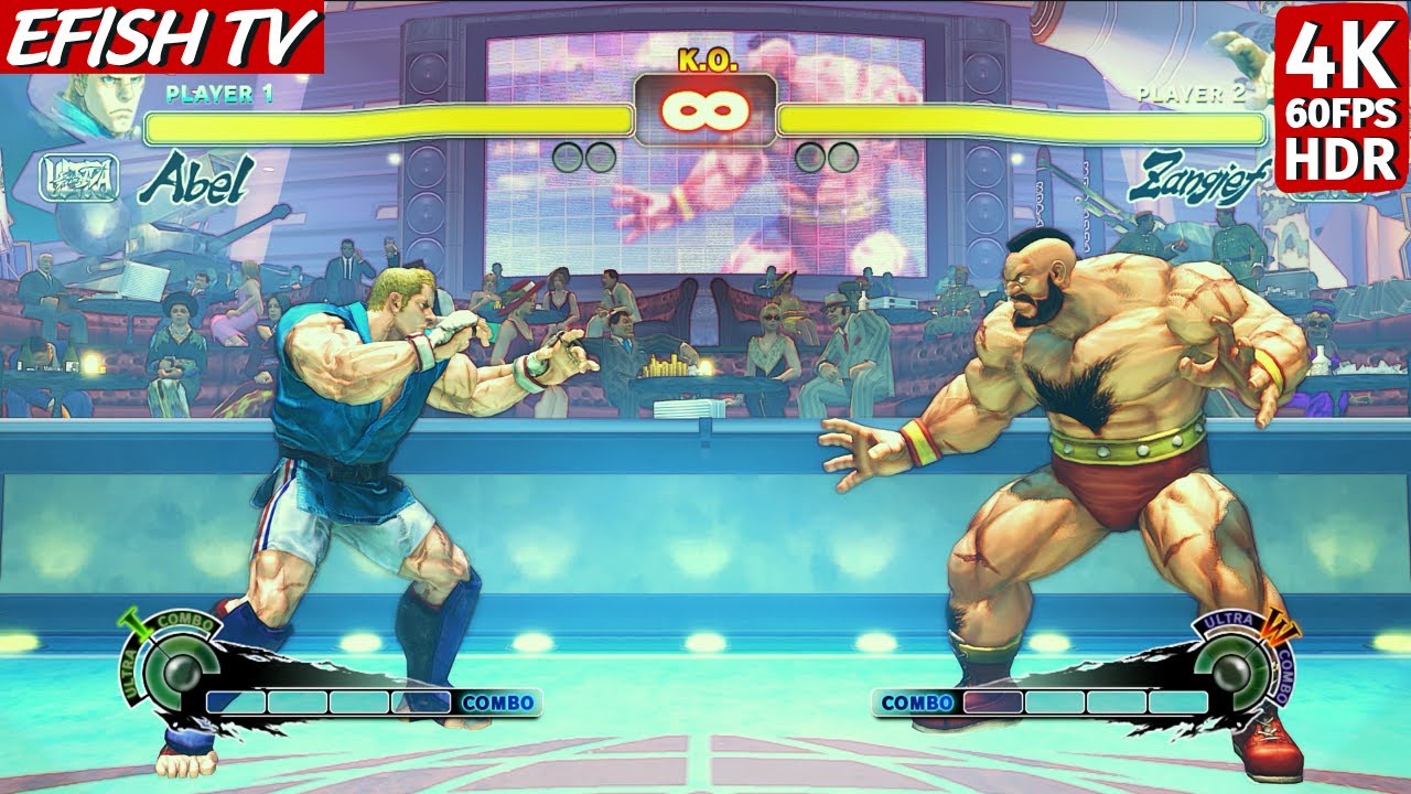 Abel vs Zangief (Hardest AI) - Ultra Street Fighter IV