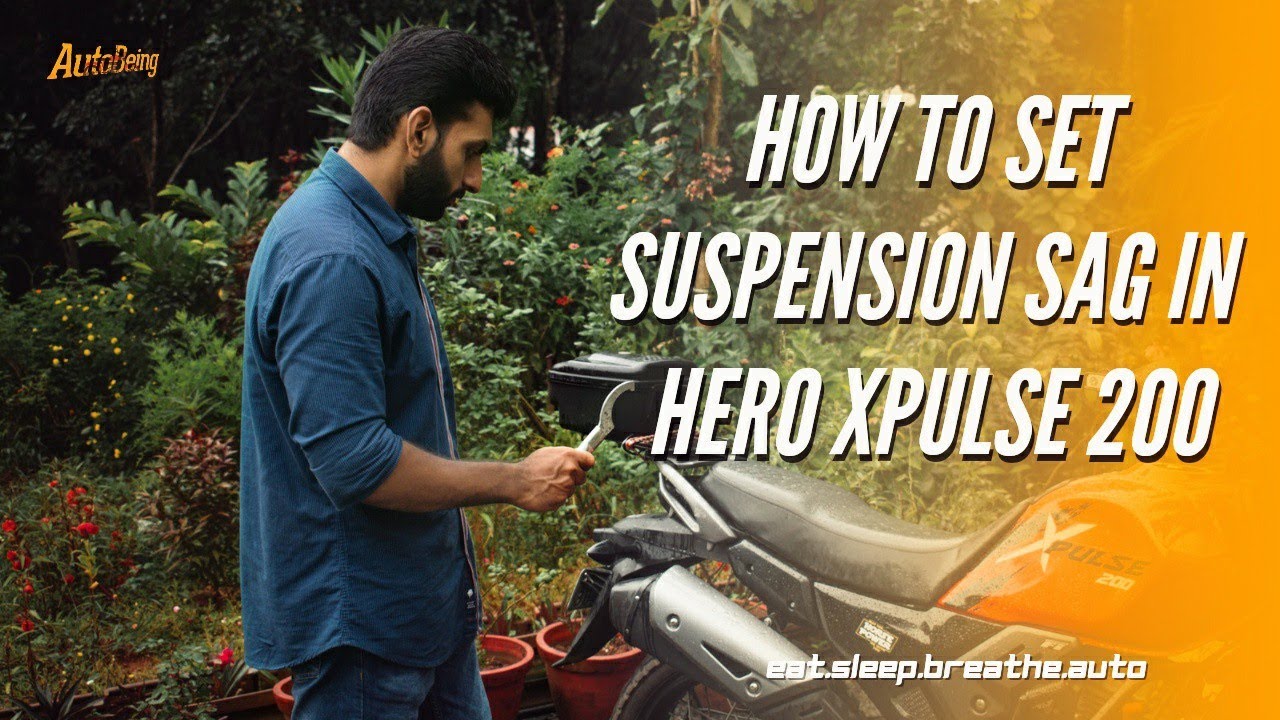 Setting Suspension Sag in Hero Xpulse 200| Malayalam w/ English Subtitles| Rider Sag Adjustment