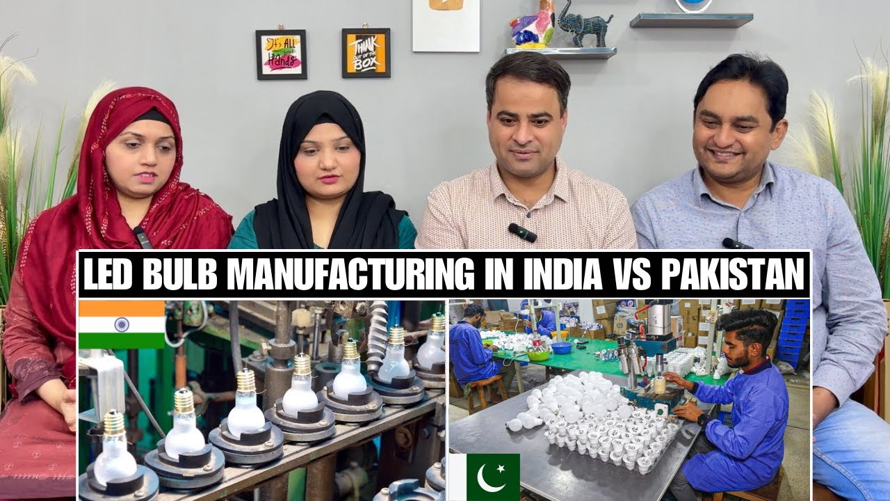 Led Bulb Manufacturing Process In India Vs Led Bulb Manufacturing Process In Pakistan | Reaction!!