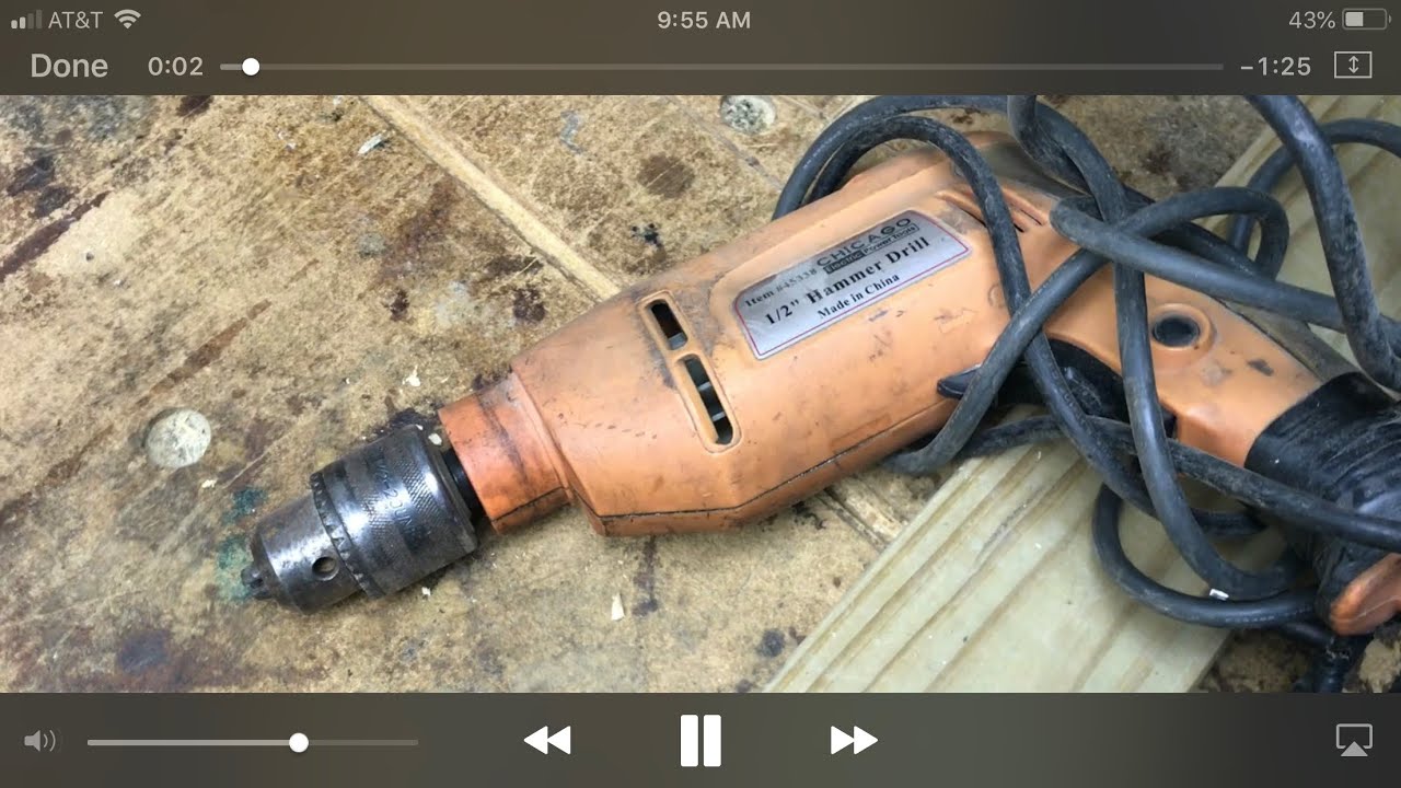 REVIEW 1/2 in. Heavy Duty Variable Speed Reversible Hammer Drill Chicago electric (item 45338)