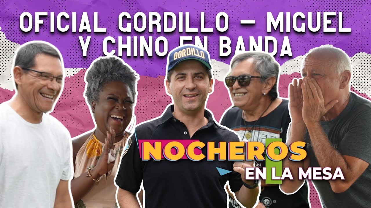 Nocheros en la mesa con Oficial Gordillo, Miguel del Sel, Chino Volpato en Banda