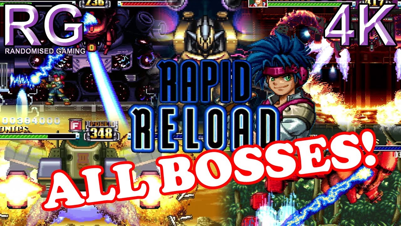 Rapid Reload / Gunners Heaven - PlayStation 1 - All Bosses as Axel (Original hardware) [UHD 4K50]