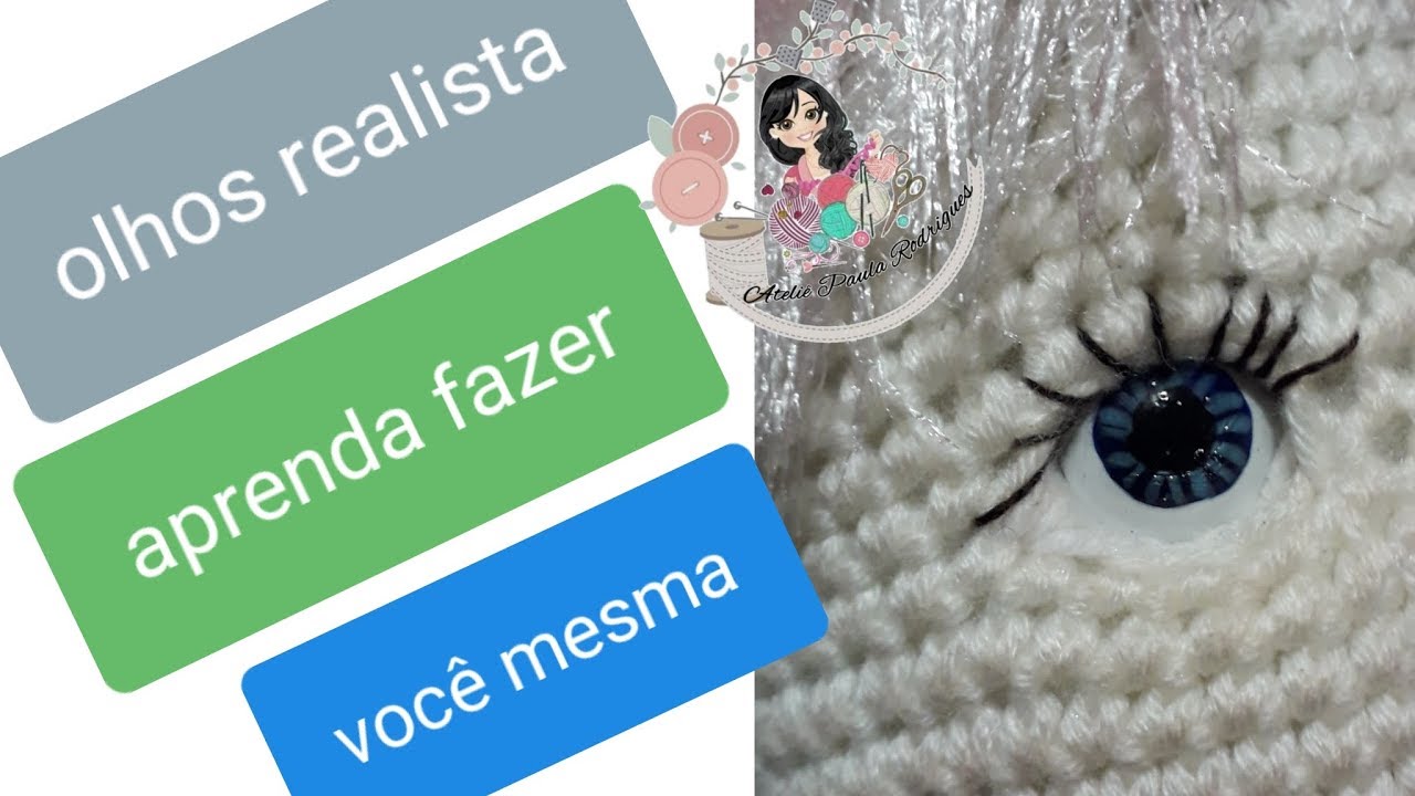 Olhos realista para amigurumi
