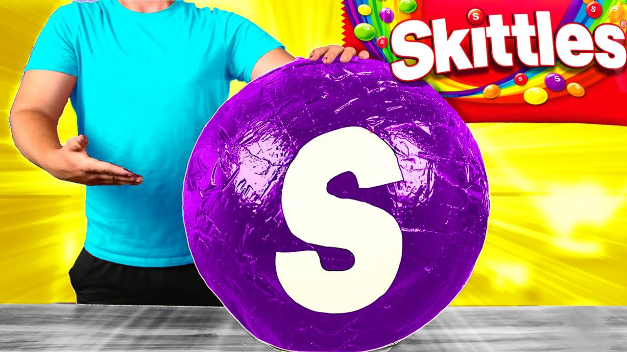 Ogromny Skittles | Jak zrobić największy na świecie Skittles od VANZAI COOKING
