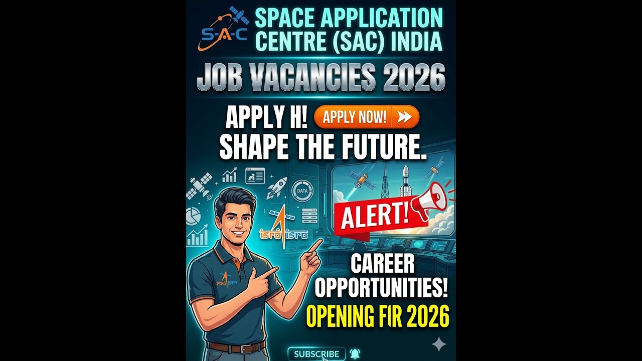 Space Application Centre, Job Opportunity