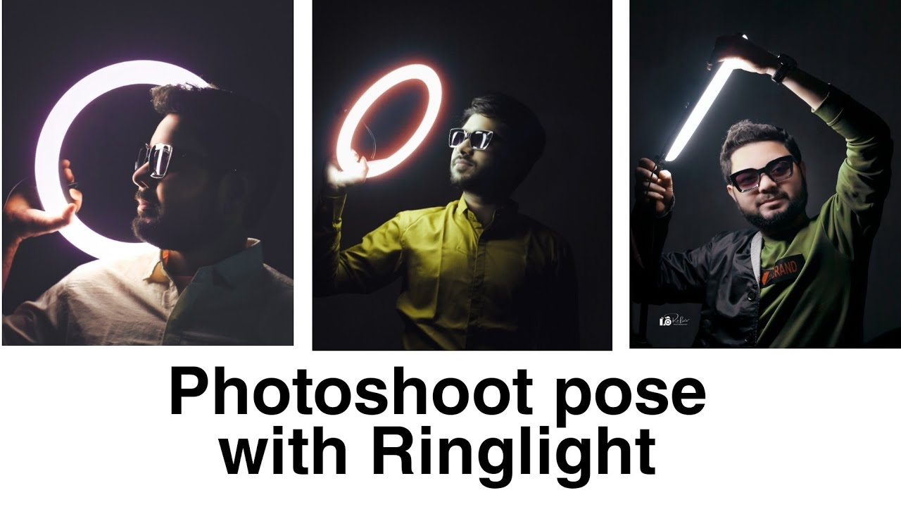 Photoshoot pose with Ringlight . photoshoot pose. Ringlight photography