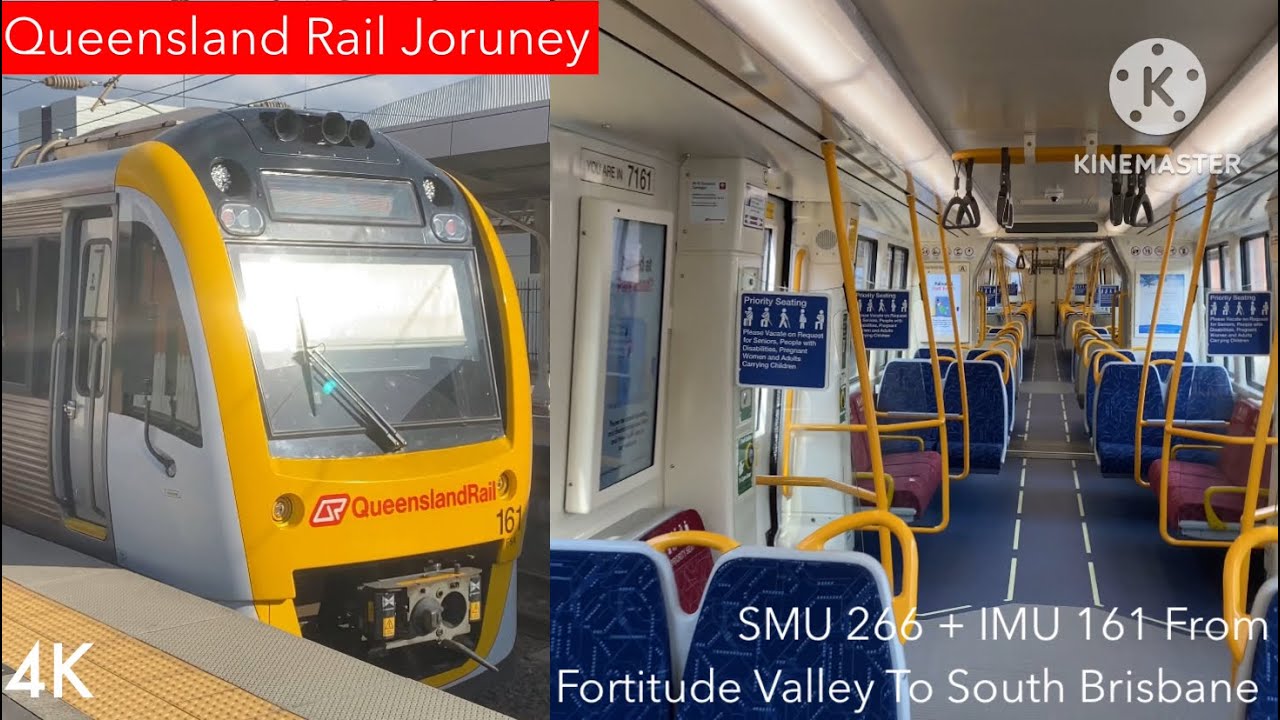 Queensland Rail Journey - SMU 266 + IMU 161 From Fortitude Valley To South Brisbane