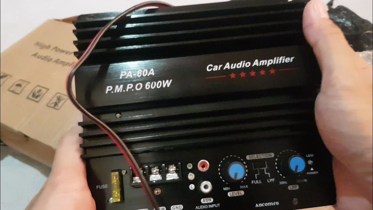 Car Amplifier 600W Mono PA-60A (Unboxing from Lazada)