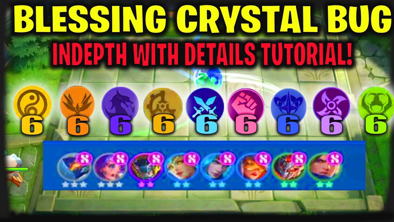 66666666 BLESSING AND CRYSTAL BUG INDEPTH TUTORIAL/EXPLANATION MAGIC CHESS!