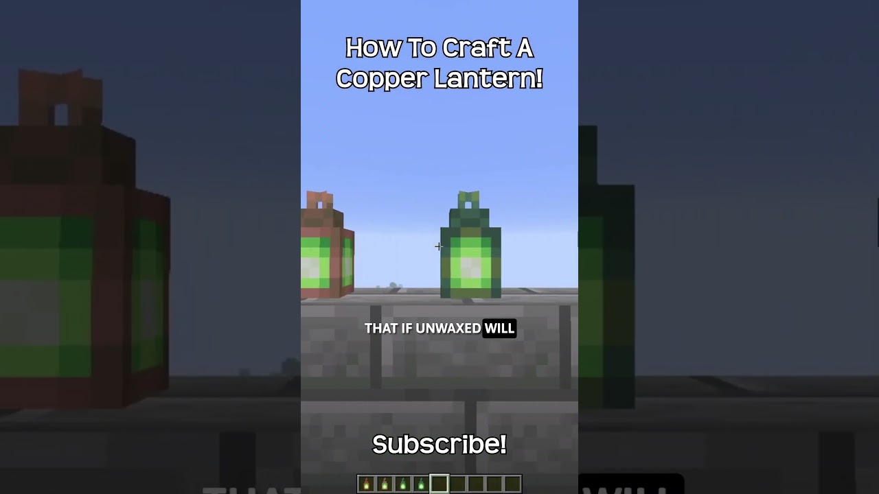 How To Craft A Copper Lantern In Minecraft?!