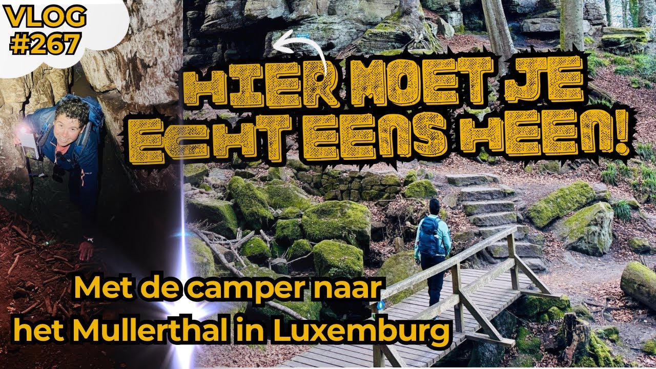 Met de camper naar het Mullerthal | trail B2 | Camping Martbusch | WE ZITTEN VAST IN EEN GROT #267