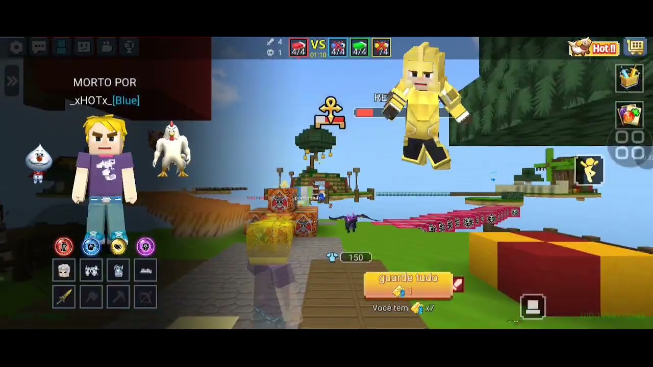 The power of my Shadow in the Bed wars Blockman go