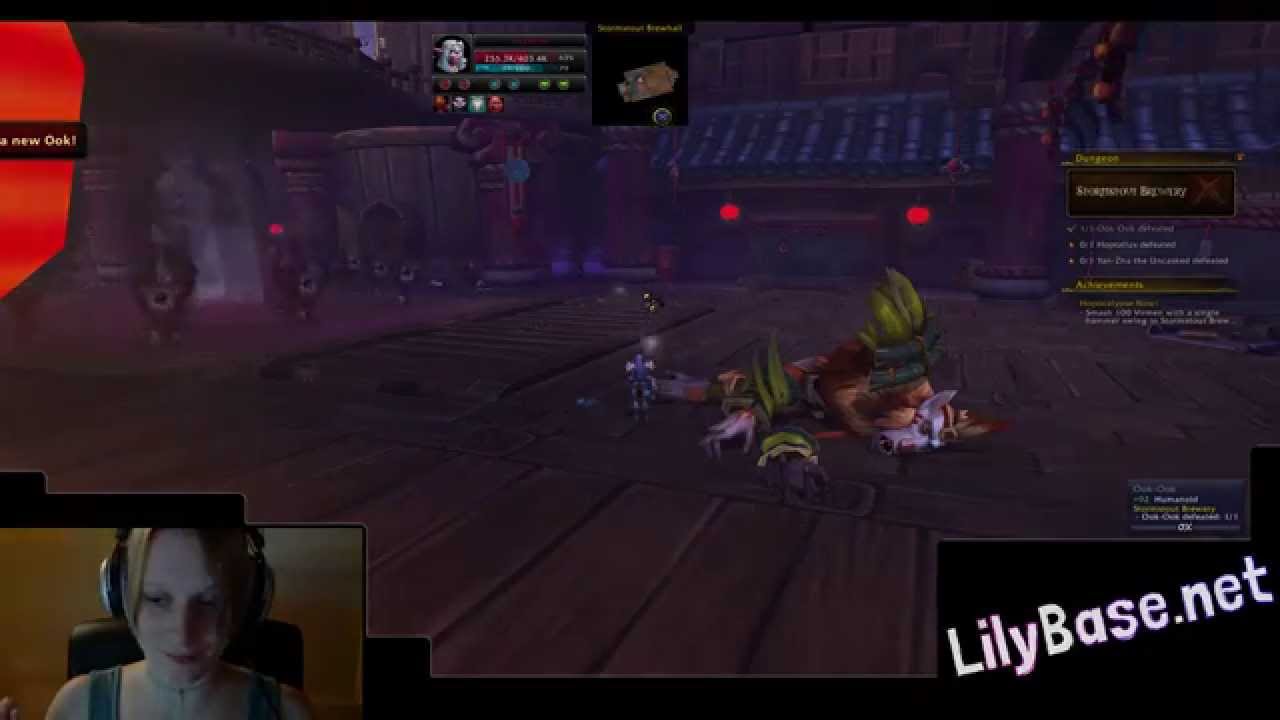 LilyBase.net - Keep Rollin' Rollin' Rollin Achievement, Stormstout Brewery (solo)