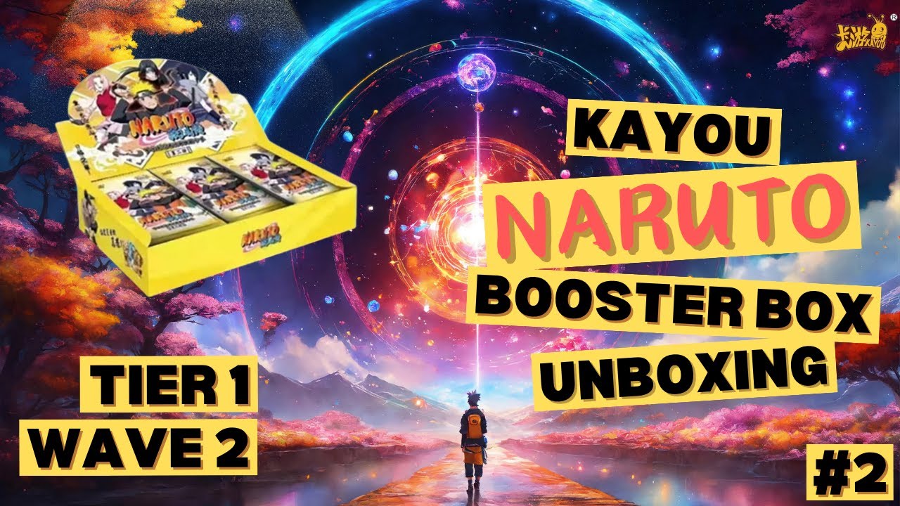 Naruto KAYOU Collection cards Booster box. T1W2. Silent unboxing #2