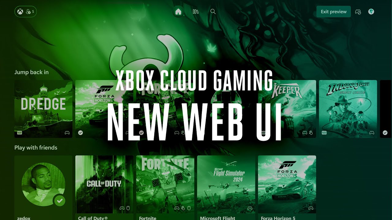 Это следующий пользовательский интерфейс Xbox? Новый дизайн облачного сервиса Xbox.